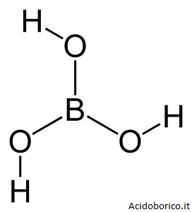 acido borico struttura